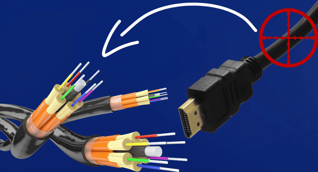 What is a Fiber Optic HDMI Cable? How fiber HDMI cable built.